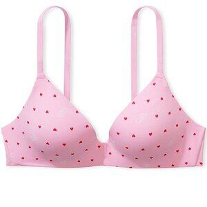 Victoria's Secret Women Pink Wear Everywhere Wireless Bra 36DD